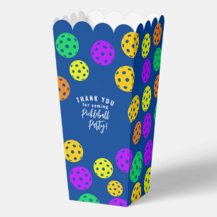 Retro Style Neon Blue Themed Pickleball Geburtstag Geschenkschachtel