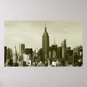 Retro Style New York City Poster