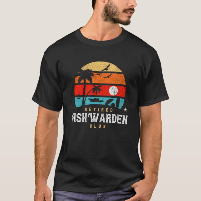 Retro Style Pension Gag Idee Ruhestand Fish War T-Shirt (Vorderseite)