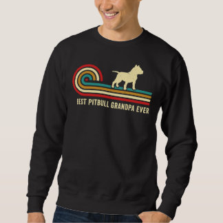 Retro Style Pitbull Opa Pittie Opa Pit Bul Sweatshirt