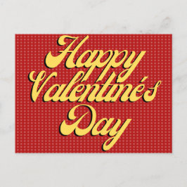 Retro Style Platonic Valentine Postkarte