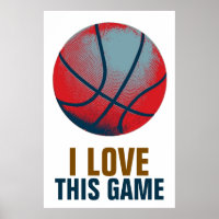 Retro Style Pop Art Basketball Motivierend