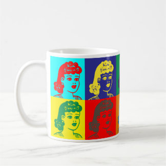 Retro-Style Pop Art Cartoon Tasse