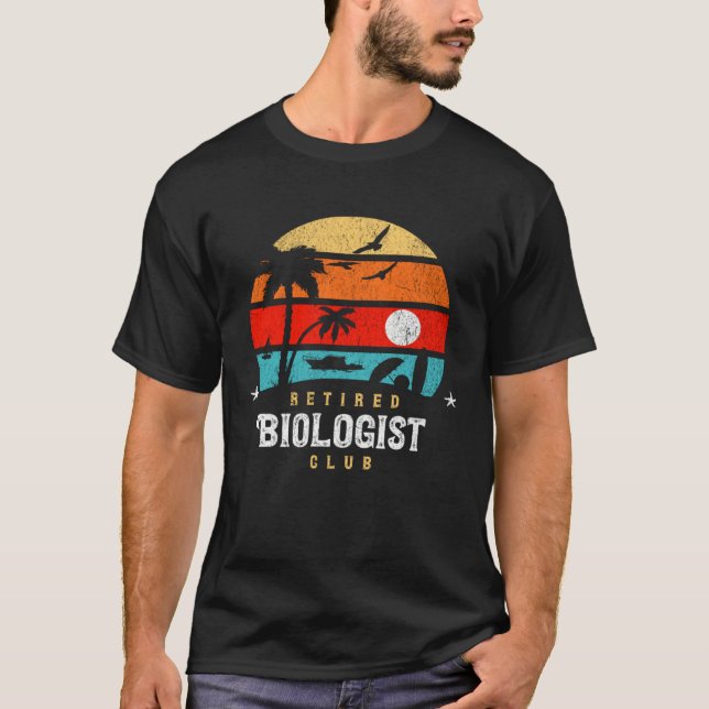 Retro Style Retirement Gag Idea Funny Retired Biol T-Shirt (Vorderseite)