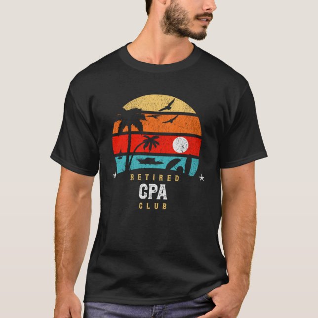 Retro Style  Retirement Gag Idea   Retired CPA T-Shirt (Vorderseite)