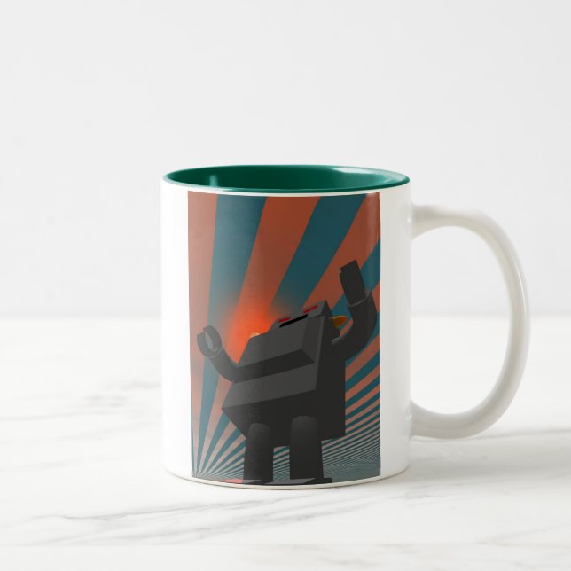 Retro Style Robot 4 Tasse (Rechts)