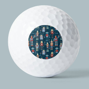 Retro Style Robots der 50er Jahre Golfball