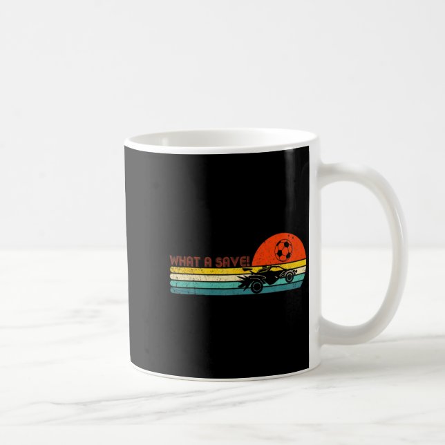 Retro Style Rocket Rc Soccer Car League Funny Game Kaffeetasse (Rechts)