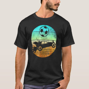 Retro Style Rocket Rc Soccer Car League Gamer Gesc T-Shirt