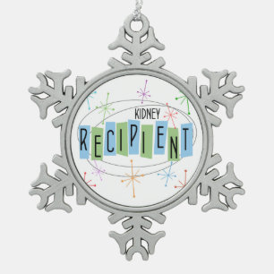 Retro Style Schneeflocken Zinn-Ornament