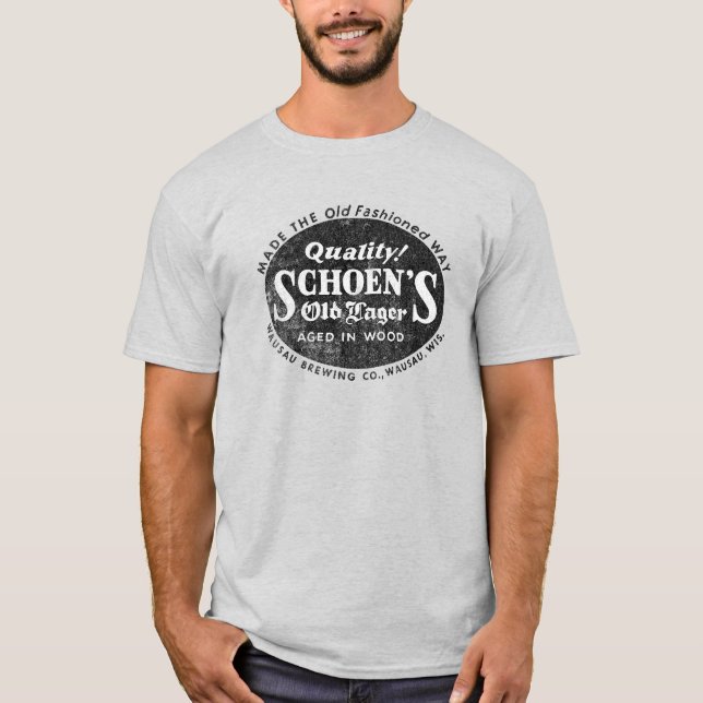 Retro-Style Schoens altes Lager gestörter T - Shir T-Shirt (Vorderseite)