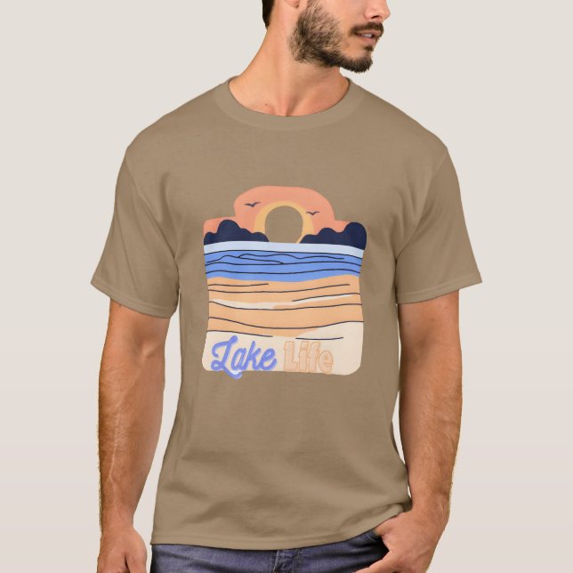 Retro-Style Seeleben T-Shirt (Vorderseite)