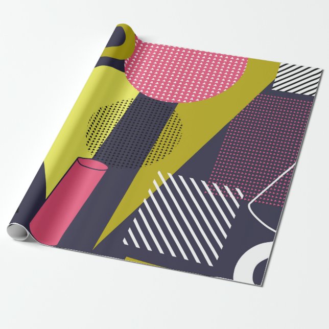 Retro style texture, pattern design. art,abstract, geschenkpapier (Ungerollt)