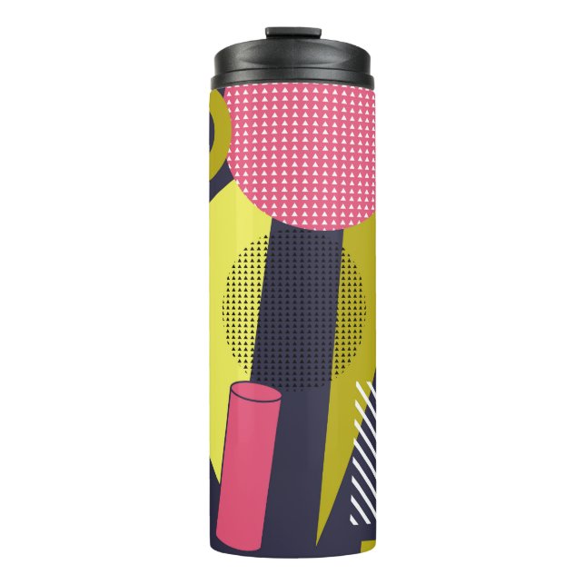 Retro style texture, pattern design. art,abstract, thermosbecher (Vorderseite)