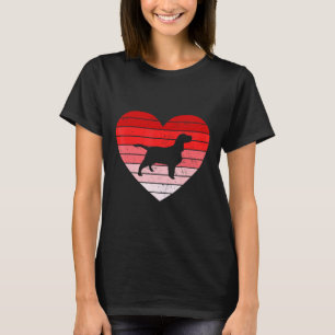 Retro Style Valentinstag English Cocker Spaniel T-Shirt