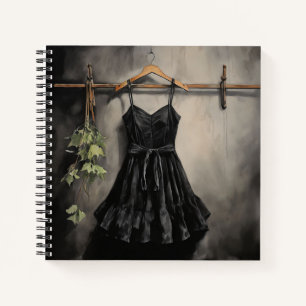Retro Style Vintag Dress LBD Chic Journal Geschenk Notizbuch