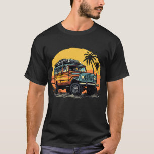 Retro Style Vintag Look Abenteuer 4x4 T-Shirt