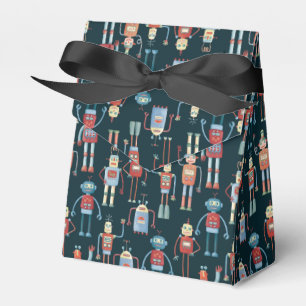 Retro Style Vintag Robots der 50er Jahre Geschenkschachtel