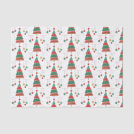 Retro Style Weihnachtsbaum Seidenpapier