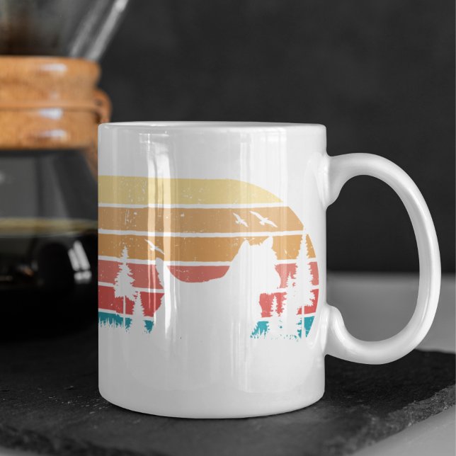 Retro Style Yorkshire Terrier Striping Dog Lover Kaffeetasse (Von Creator hochgeladen)