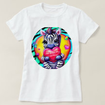 Retro Style Zebra Valentine