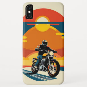 Retro-Styled Motorradfahrer im Landschaftlichen So Case-Mate iPhone Hülle