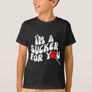 Retro Sucker für dich Herz Lutscher Geschenk Fraue T-Shirt
