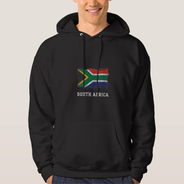 Retro Südafrika Flag Shirt Vintag Südafrika (Vorderseite)