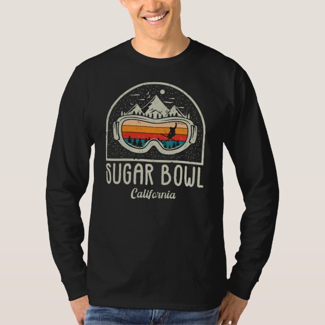 Retro Sugar Bowl Mountain Ski T-Shirt (Vorderseite)
