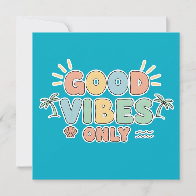 Retro Summer Beach Aesthetic Pastel Typography Art (Vorderseite)