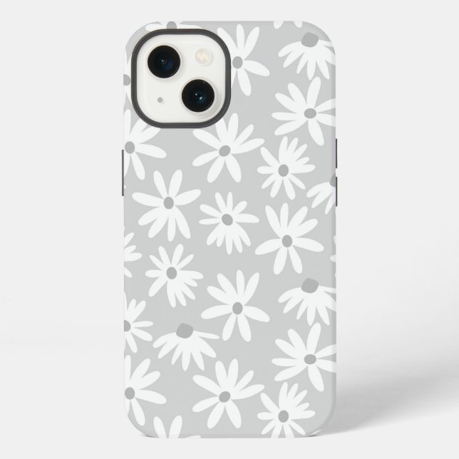 Retro Summer Daisies Muster Klein #6 #pattern iPhone Hülle (Rückseite)