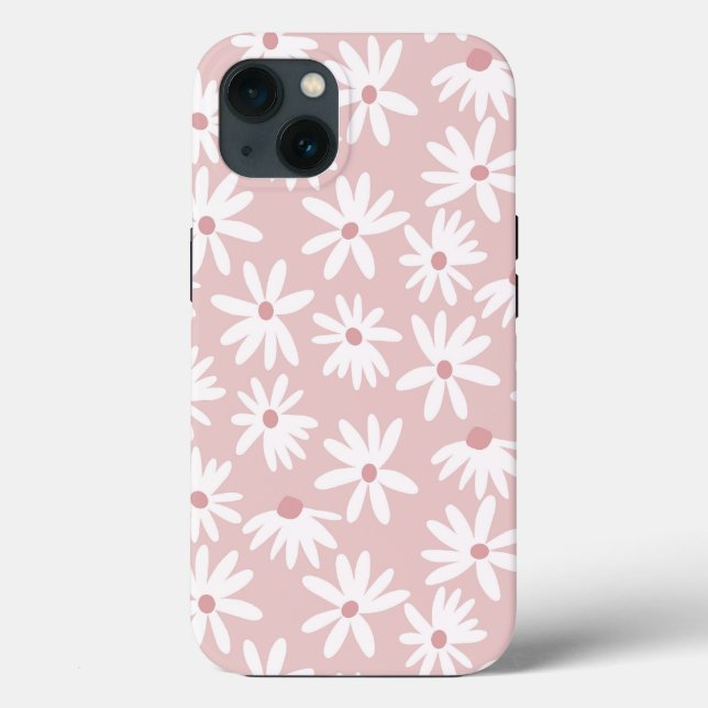 Retro Summer Daisies Muster Kleines #4 #pattern Case-Mate iPhone Hülle (Rückseite)