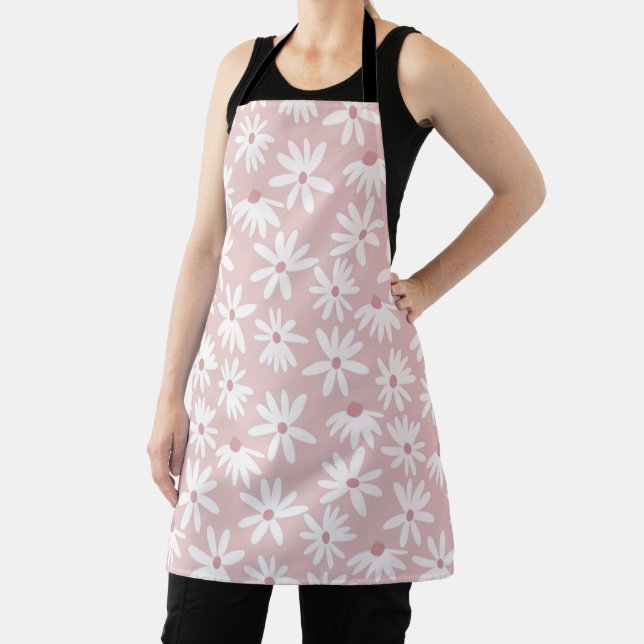 Retro Summer Daisies Muster Kleines #4 #pattern Schürze (InSitu)