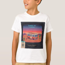 Retro Summer Error 404 T - Shirt | Glitch Art