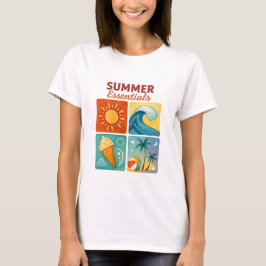 Retro Summer Essentials Grafik-T-Shirt T-Shirt
