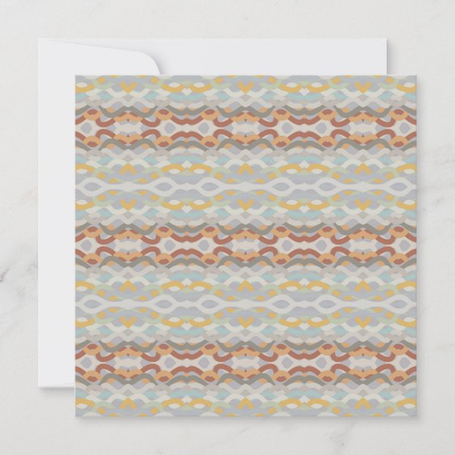 Retro Summer Geometric Color Block Design Karte (Vorderseite)