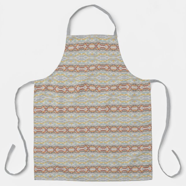 Retro Summer Geometric Color Block Design Schürze (Vorderseite)