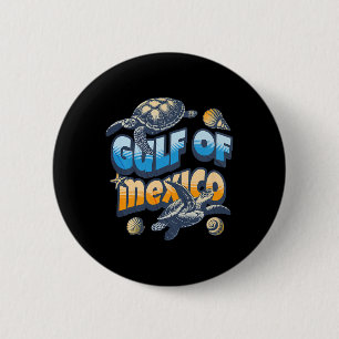Retro Summer Golf von Mexiko Forever Turtle Beach Button