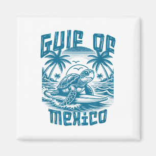 Retro Summer Golf von Mexiko Forever Turtle Beach Magnet