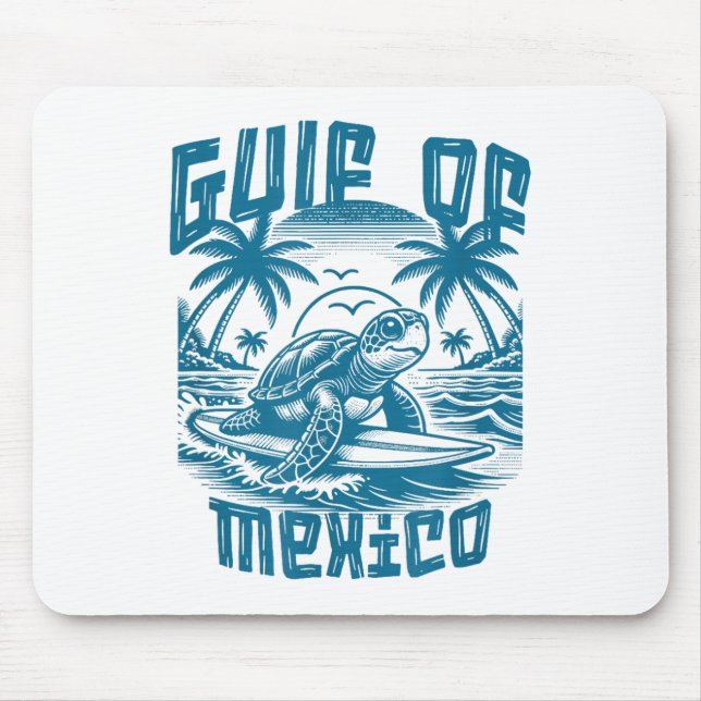 Retro Summer Golf von Mexiko Forever Turtle Beach  Mousepad (Vorne)