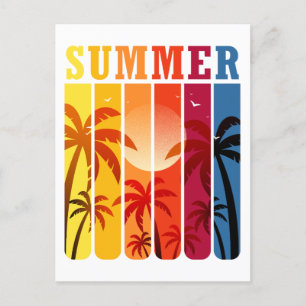Retro Summer Postkarte