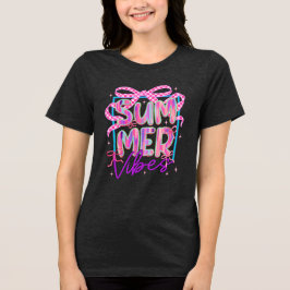 Retro Summer Vibes Coquette Tri-Blend Shirt