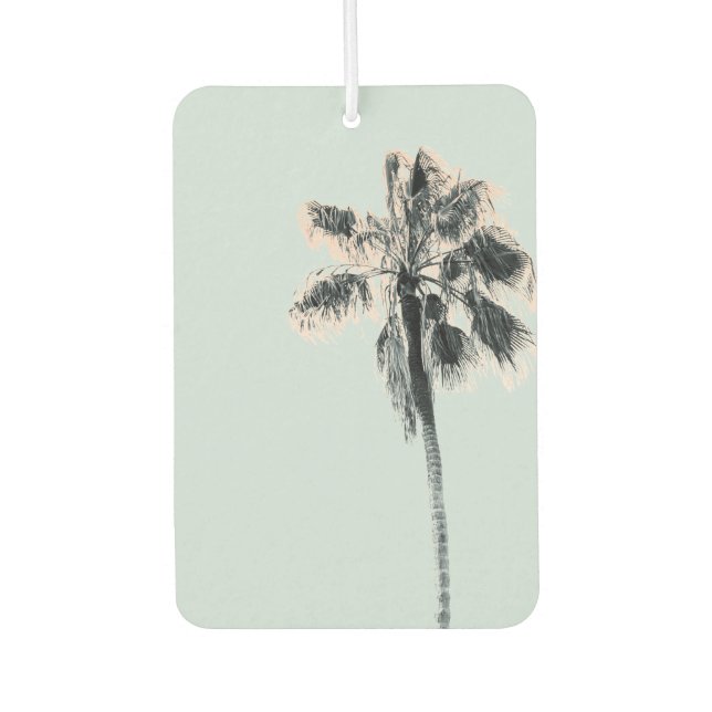 Retro Summer Vibes Palm Tree Autolufterfrischer (Vorderseite)