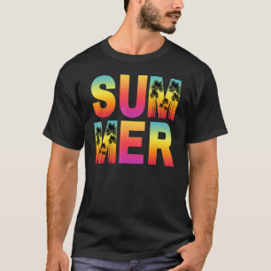 Retro Summer Vibes Sommerurlaub Urlaub Matching T-Shirt