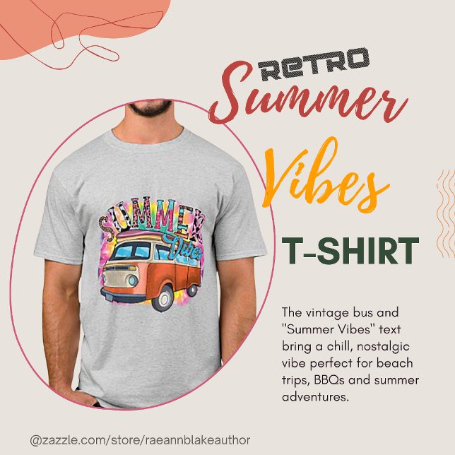 Retro Summer Vibes T - Shirt (Von Creator hochgeladen)