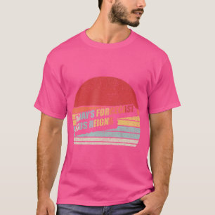 Retro Sun Die heutige Prognose Jesus Reigns Funny T-Shirt