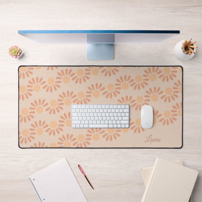 Retro Sun Summer Vibes Schreibtischunterlage (Büro 1)