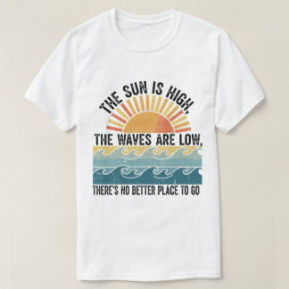 Retro Sun & Waves Sommererlebnis Art & Weise T-Shirt