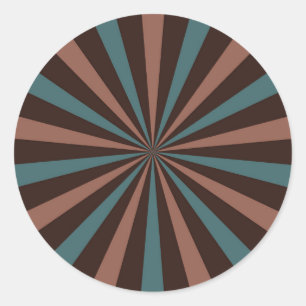 Retro Sunburst Sticker - Klassisch und zeitlos