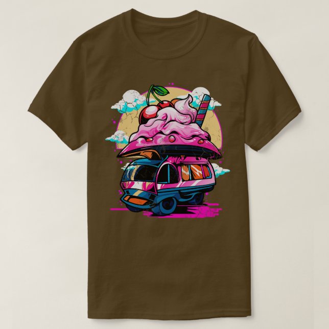 Retro Sunday Space Craft UAP T-Shirt (Design vorne)